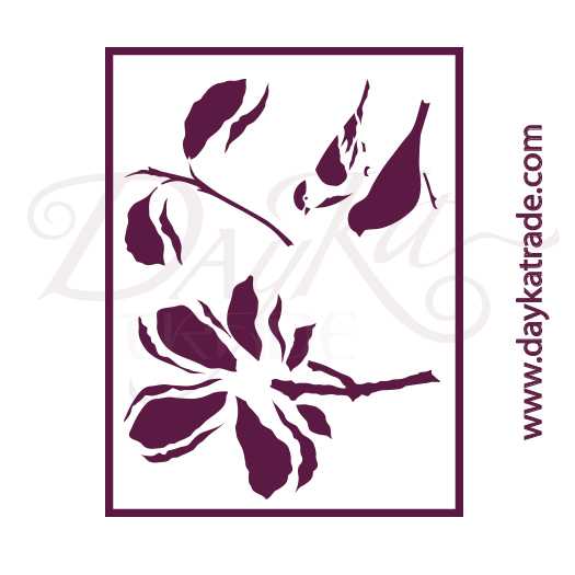 Stencil magnolia T-33085