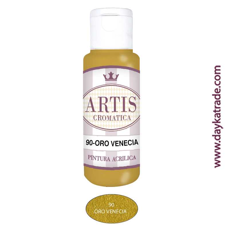 90-Oro venecia pintura acrílica metalizada