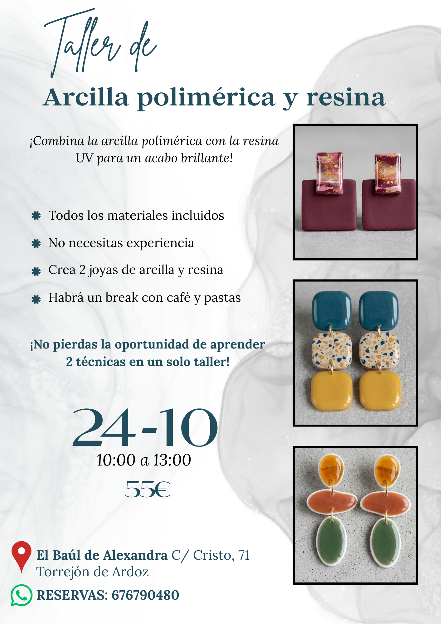 ARCILLA POLIMéRICA y resina Taller intensivo de Arcilla polimérica y Resina - Imagen 1